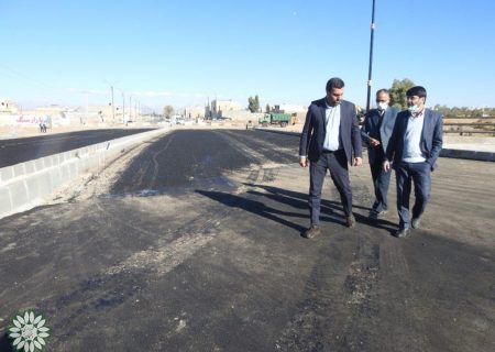 بازدید شهردار رفسنجان از پل انتهای بلوار شهید زینلی