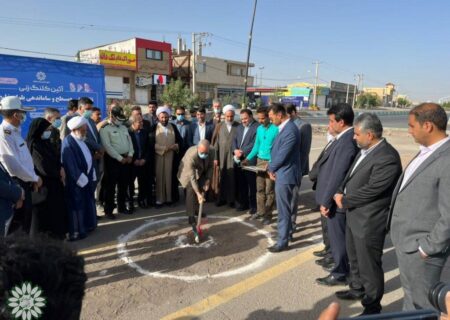 کلنگ زنی دو پروژه عمرانی شهرداری رفسنجان با حضور استاندار