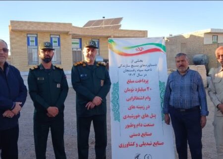۱۰ پنل خورشیدی در رفسنجان نصب و راه‌اندازی شد